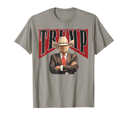 Western Trump Cowboy Tee Take America Back Trump Daddy Men T-Shirt