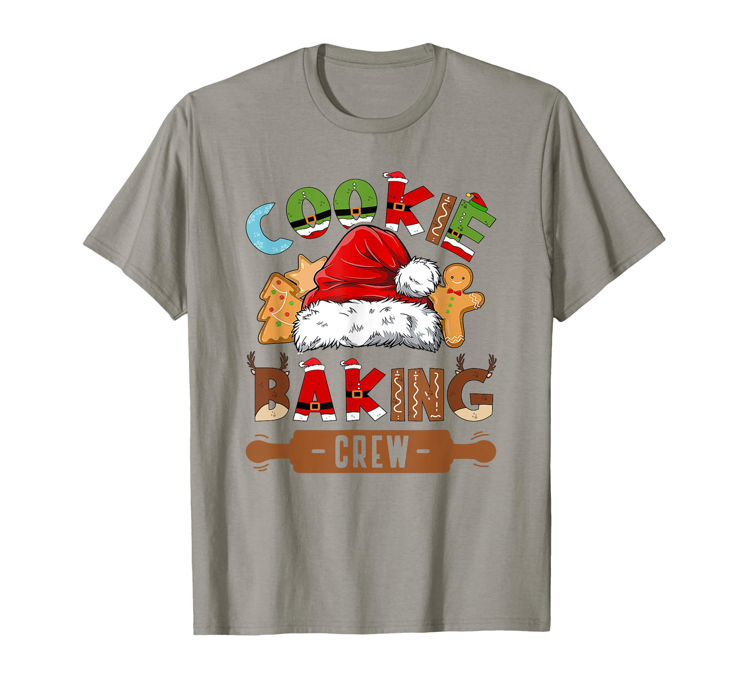 Cookie Baking Crew Pajama Family Christmas Gingerbread Team T-Shirt