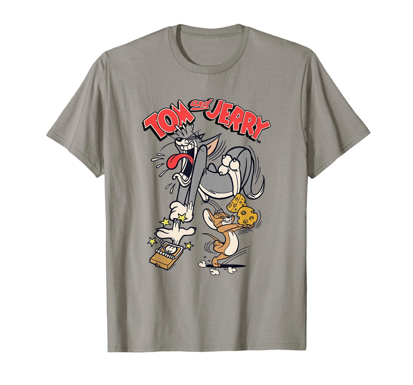 Tom and Jerry Classic Mousetrap Fail Scene Logo T-Shirt