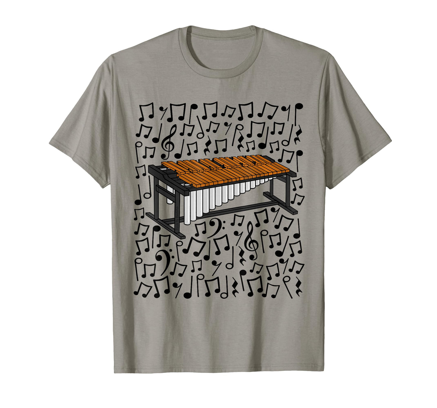 Marimba Sheet Music Drummer T-Shirt