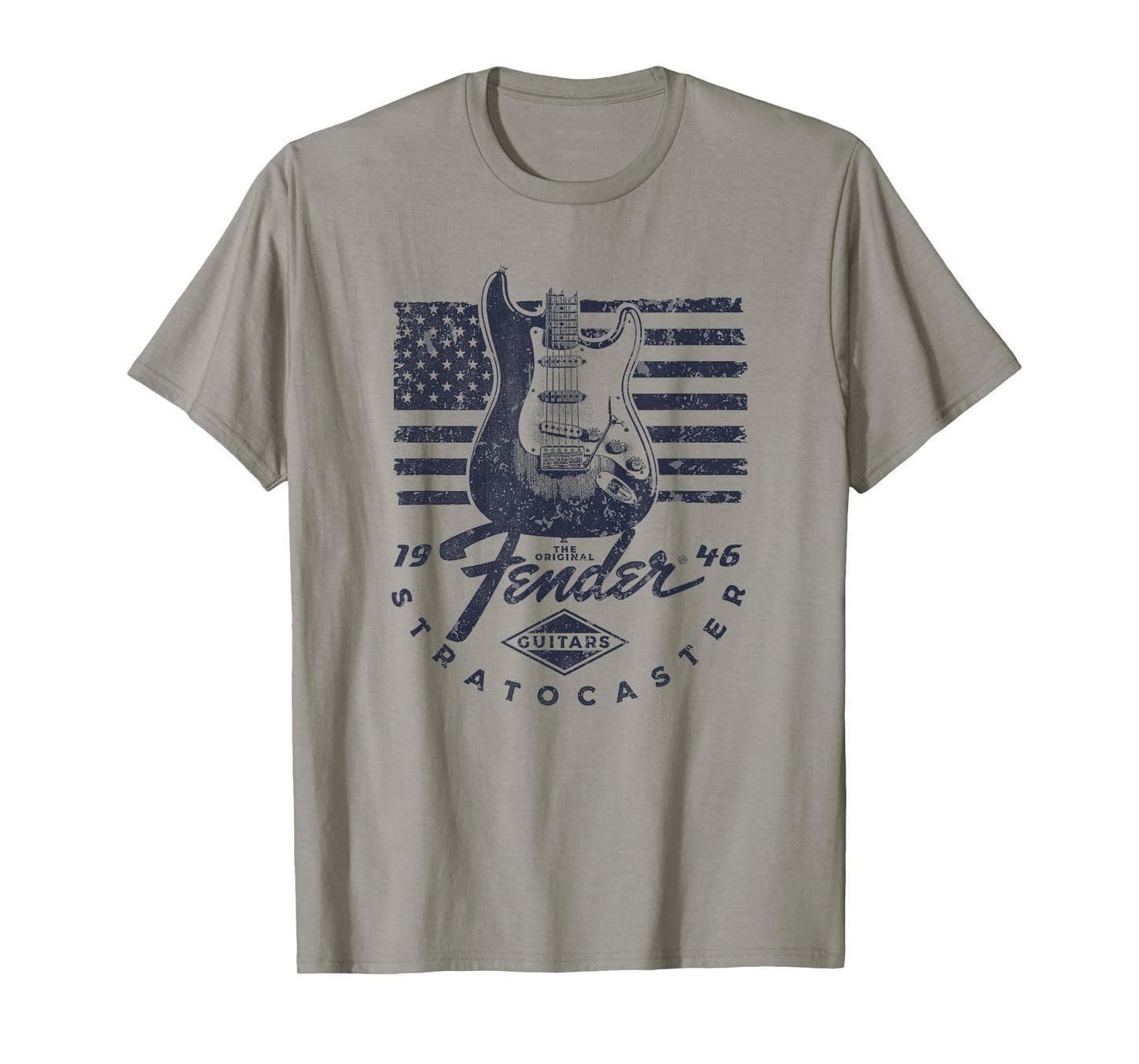 Fender 1946 Stratocaster American Flag Backdrop T-Shirt