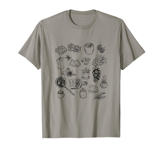 Chef Charcuterie Board Vintage Chef Baking Lover Foodie T-Shirt