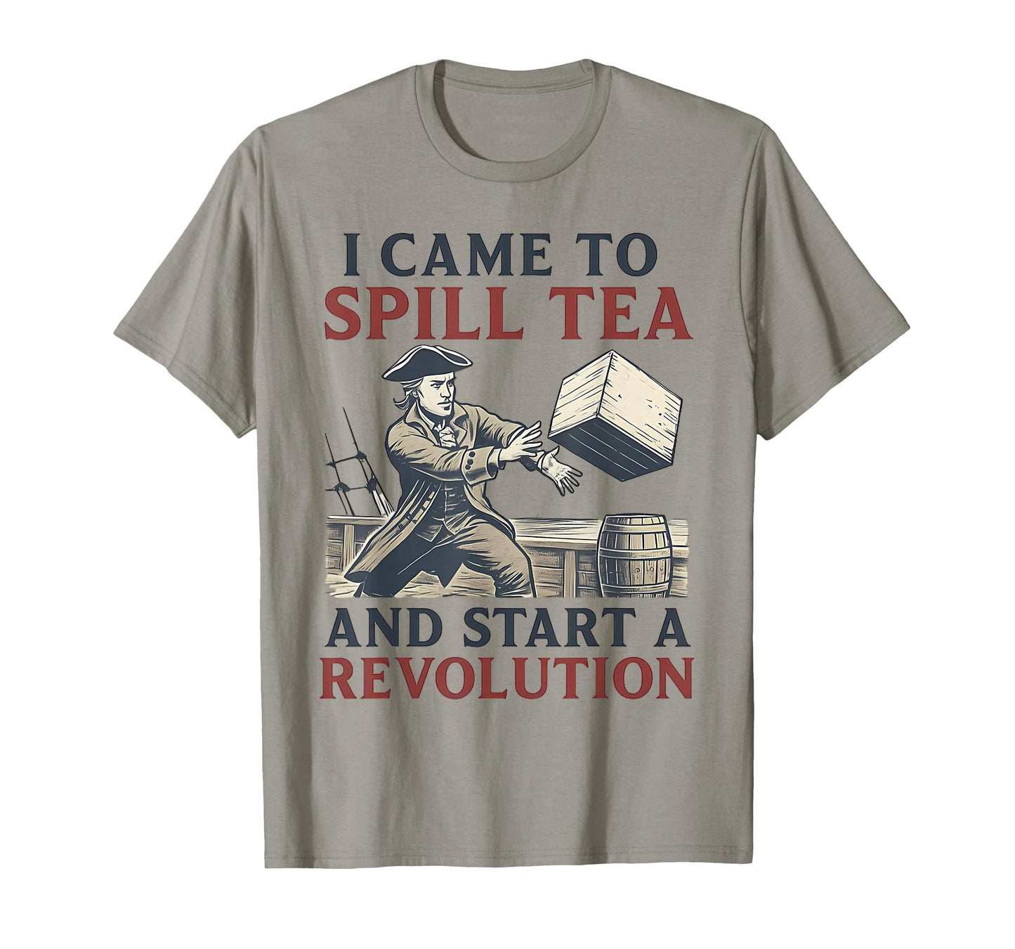Tea Party Funny Historian History Boston T-Shirt