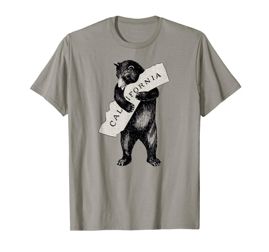 Retro I Love California Shirt Art-Vintage Cali Pride Bear T-Shirt