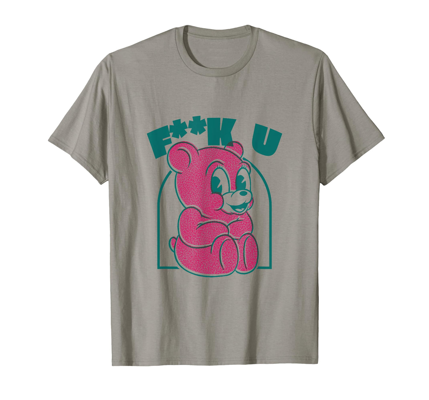 Cute teddy bear Fuck You provocative middle finger T-Shirt