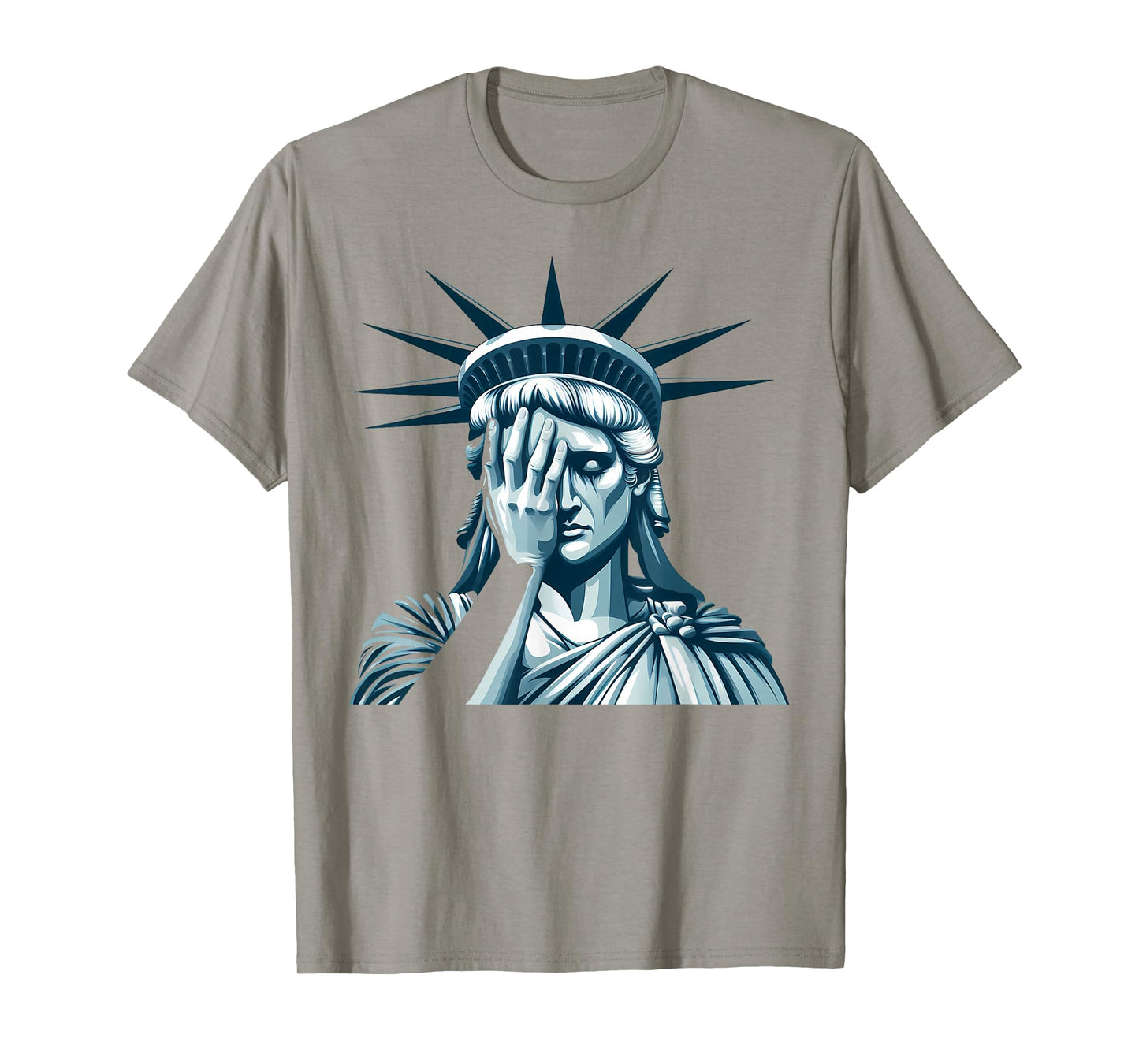 Statue of Liberty Sad, USA, Crying US Liberty T-Shirt