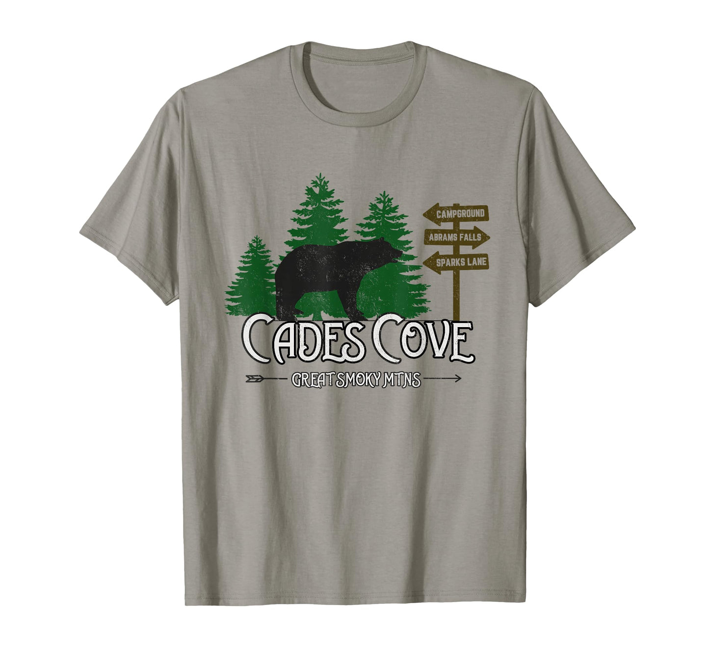 Cades Cove Black Bear Road Sign T-Shirt