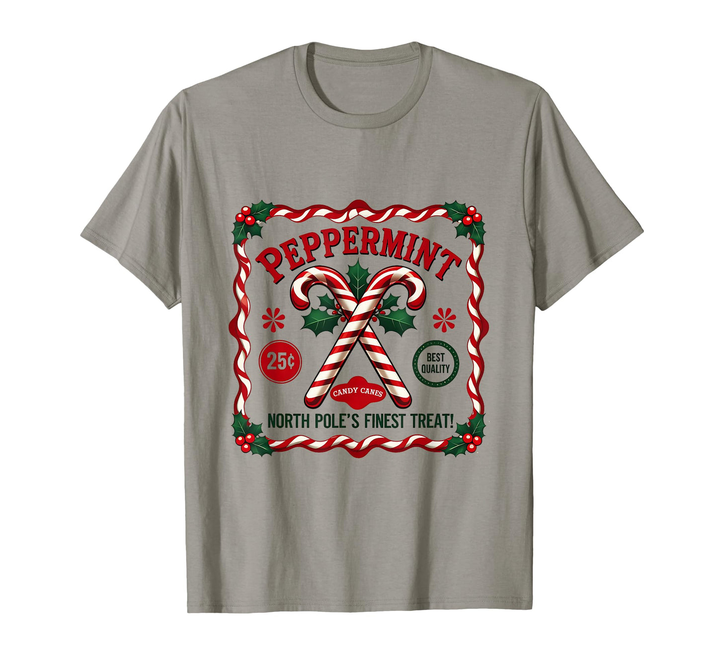 Christmas Old Fashioned Vintage North Pole Candy Company T-Shirt