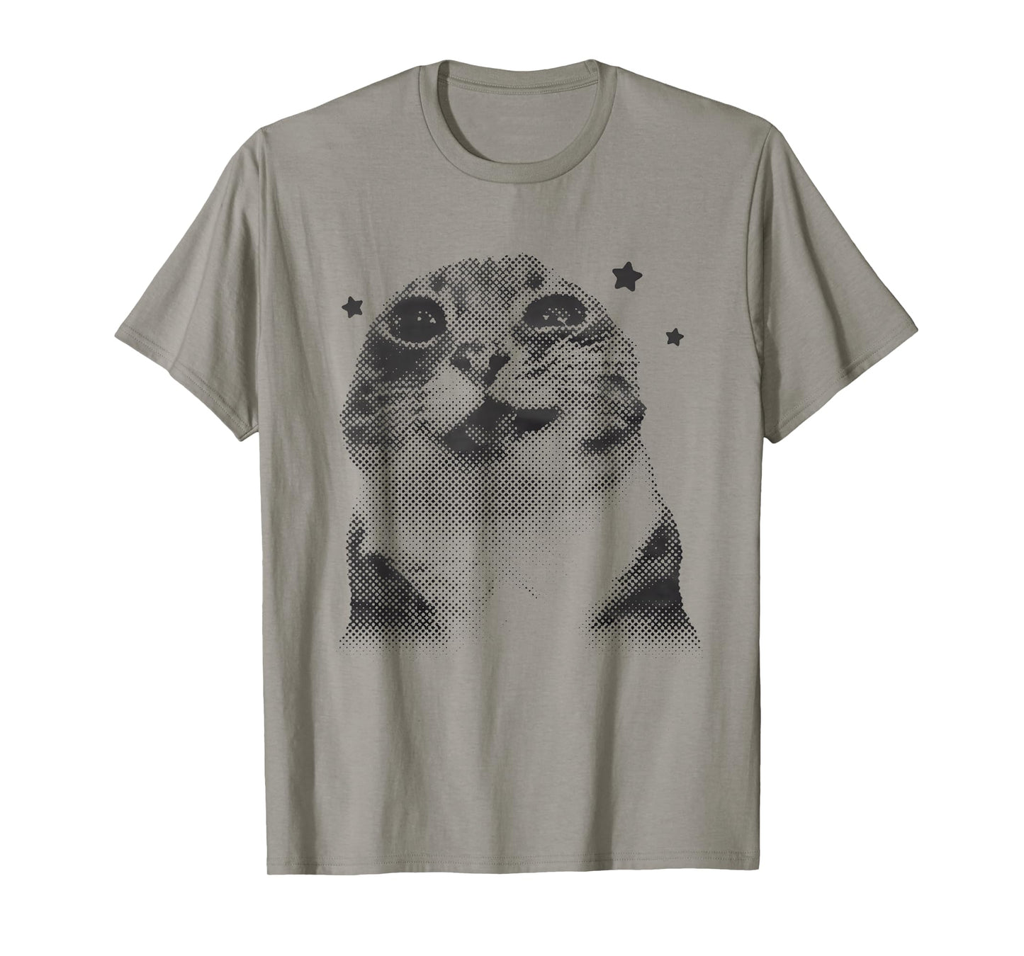 Funny Retro Cat Silly Vintage Kitten Meme Cat Lover T-Shirt