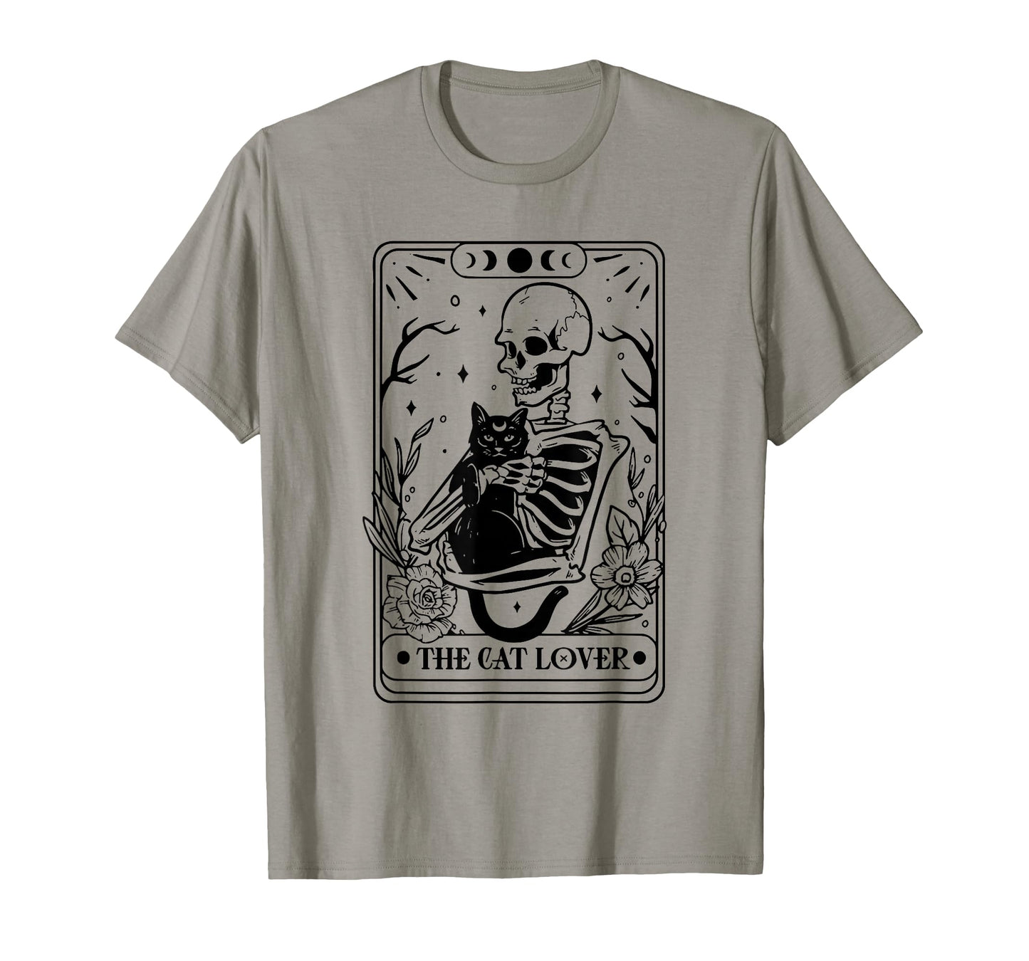 The cat Lover Tarot, Cat Lover, Skeleton and cat, Cat Tarot T-Shirt