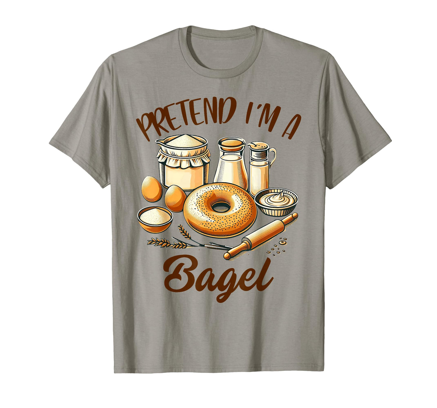 Bagel Lover Bagel Dealer Bagel Lover Pretend I'm A Bagel T-Shirt