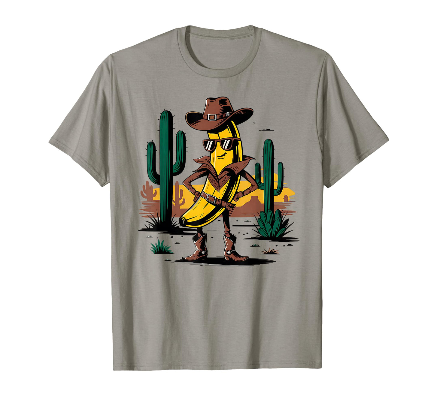 Funny Banana Cowboy Cowgirl Desert Country Life Western T-Shirt