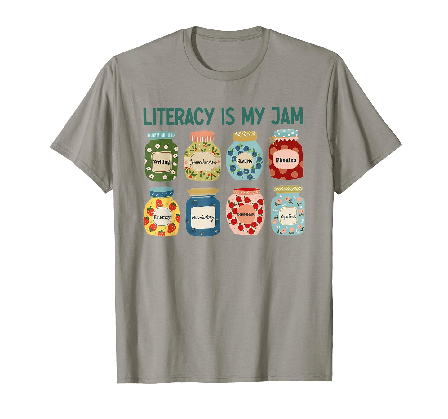 Women Literacy is My Jam Literacy Teacher Reading Teacher T-Shirt