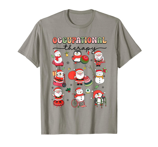 Christmas Occupational Therapy OT Therapist OT Assistant T-Shirt