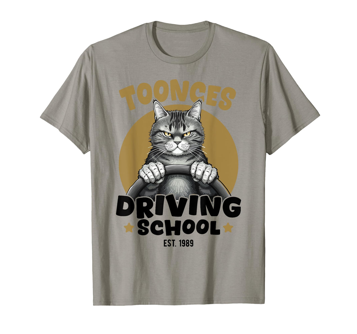 Toonces Driving School Est Legendary Driving Cat Funny T-Shirt