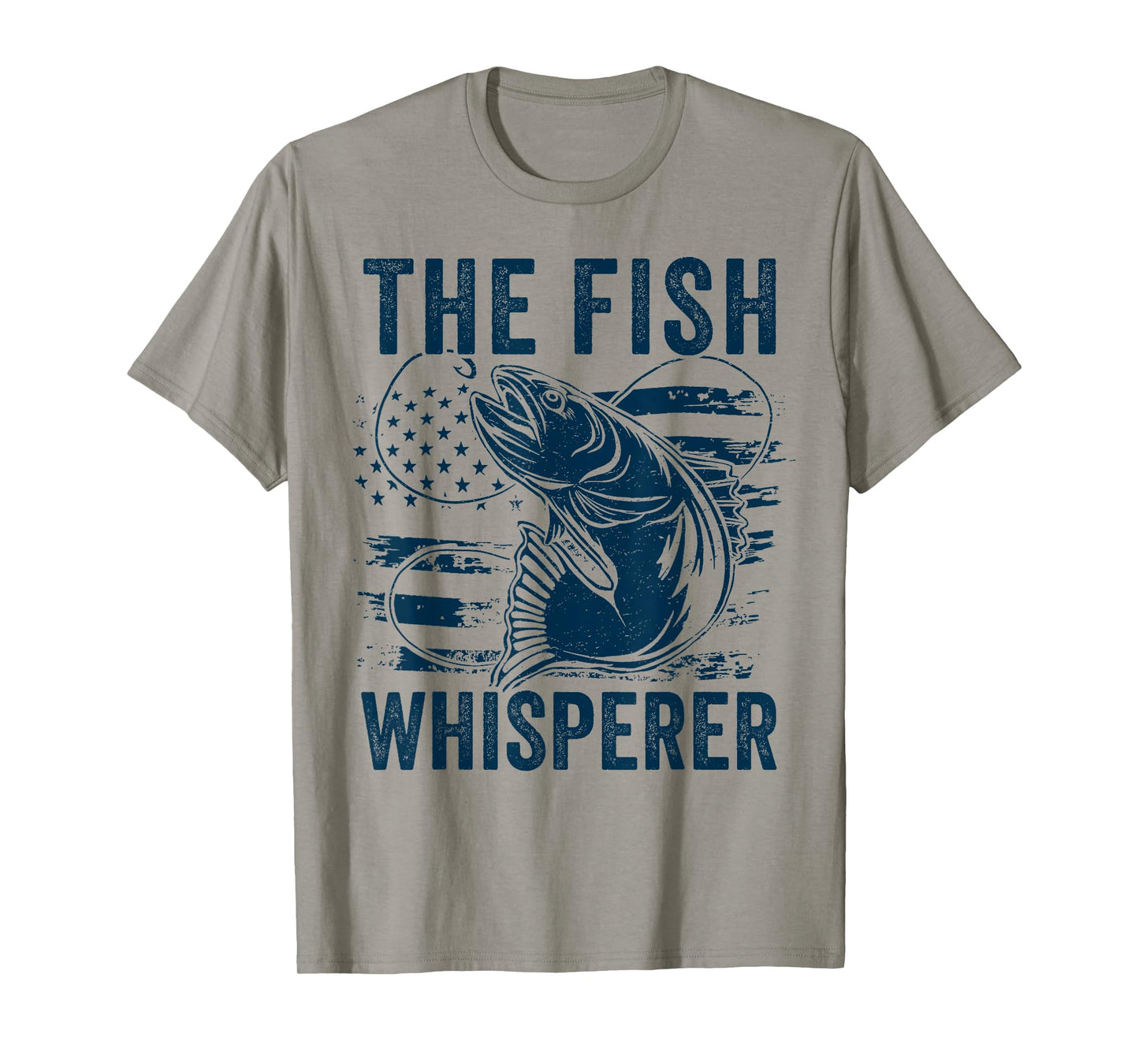 The Fish Whisperer US flag Funny Fishing T-Shirt