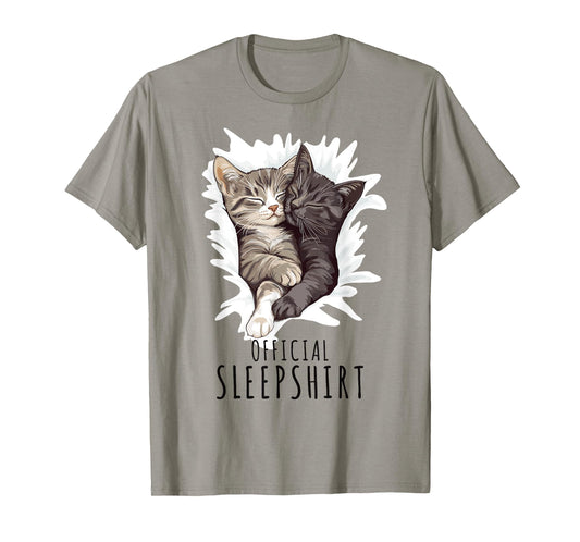 Cuddling Cats Sleepshirt Official Sleepshirt Cats T-Shirt