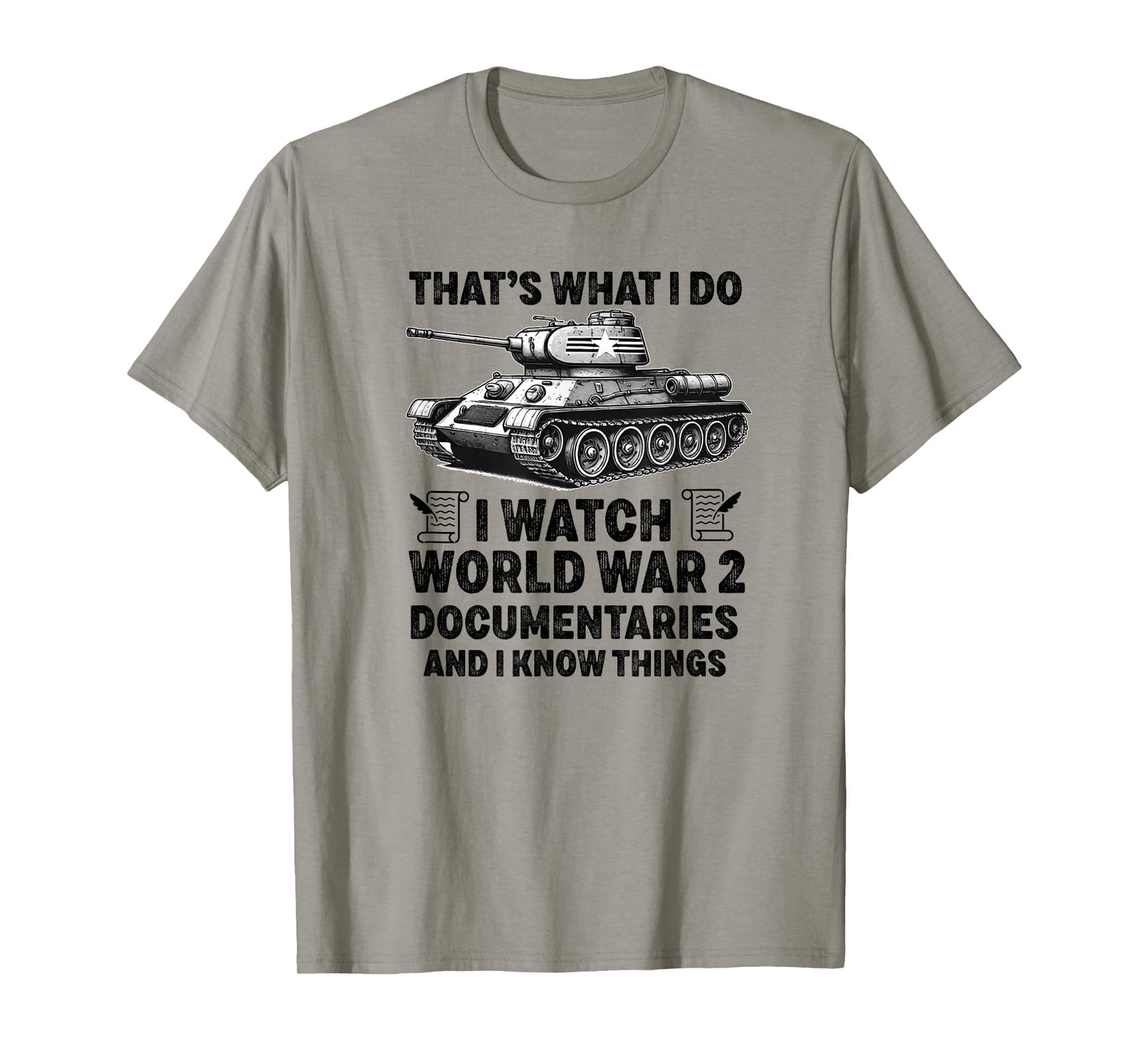 WW2 Enthusiast World War 2 History WWI Documentary Historian T-Shirt
