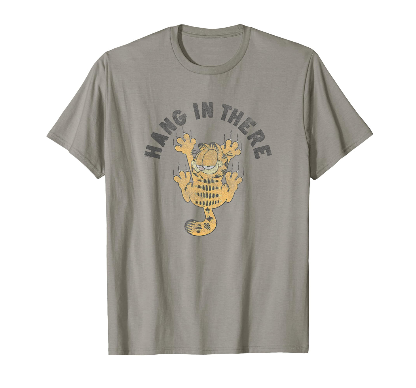 Garfield Hang in There Claw Marks Cartoon Cat T-Shirt