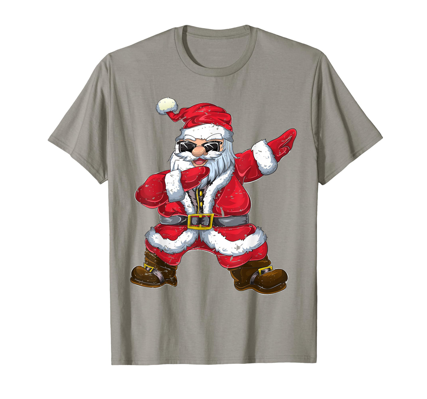 Vintage Christmas Boys Kids Men Xmas Gifts Dabbing Santa T-Shirt