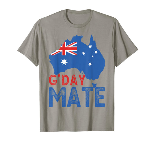 Australia G'Day Mate Shirt Funny Kangaroo Aussies Good Day T-Shirt