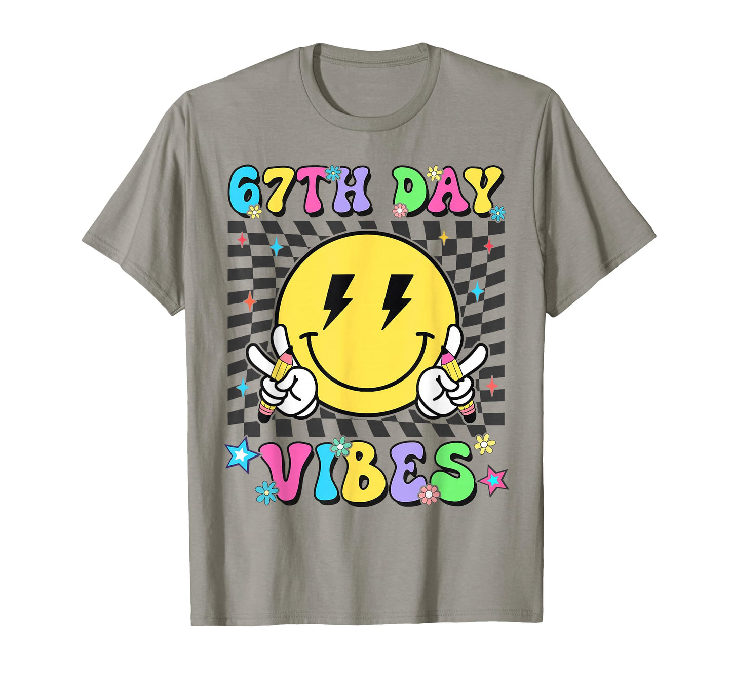 67th Day of School Vibes 67 Days Smarter Teacher Boys Girls T-Shirt