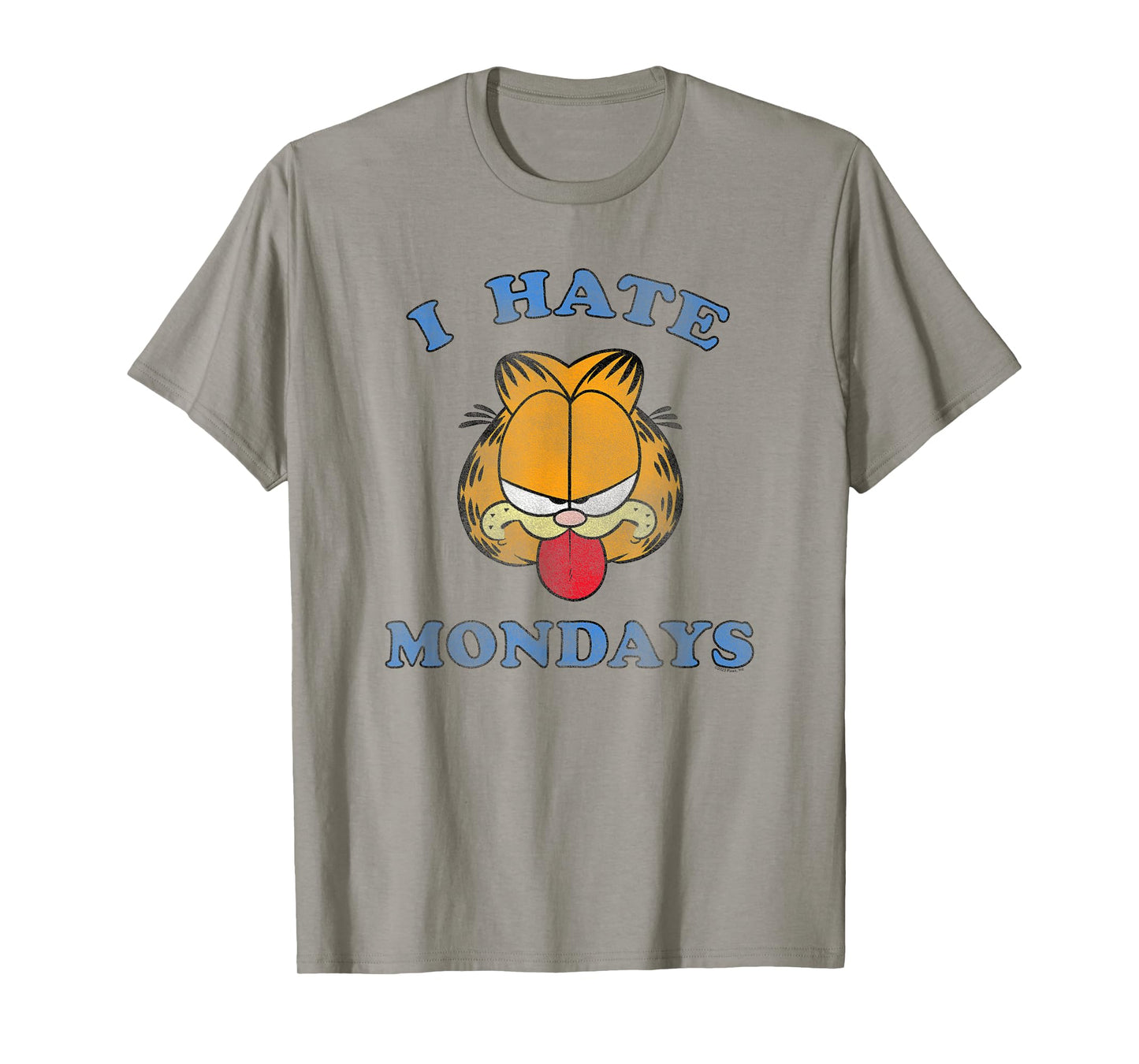 Garfield I Hate Mondays Funny Vintage Cartoon Cat T-Shirt