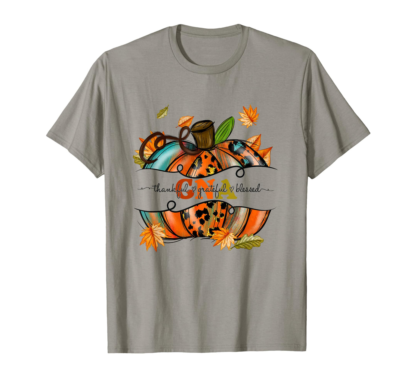 Autumn Fall Outfit CNA Thankful Grateful Blessed Pumpkin T-Shirt
