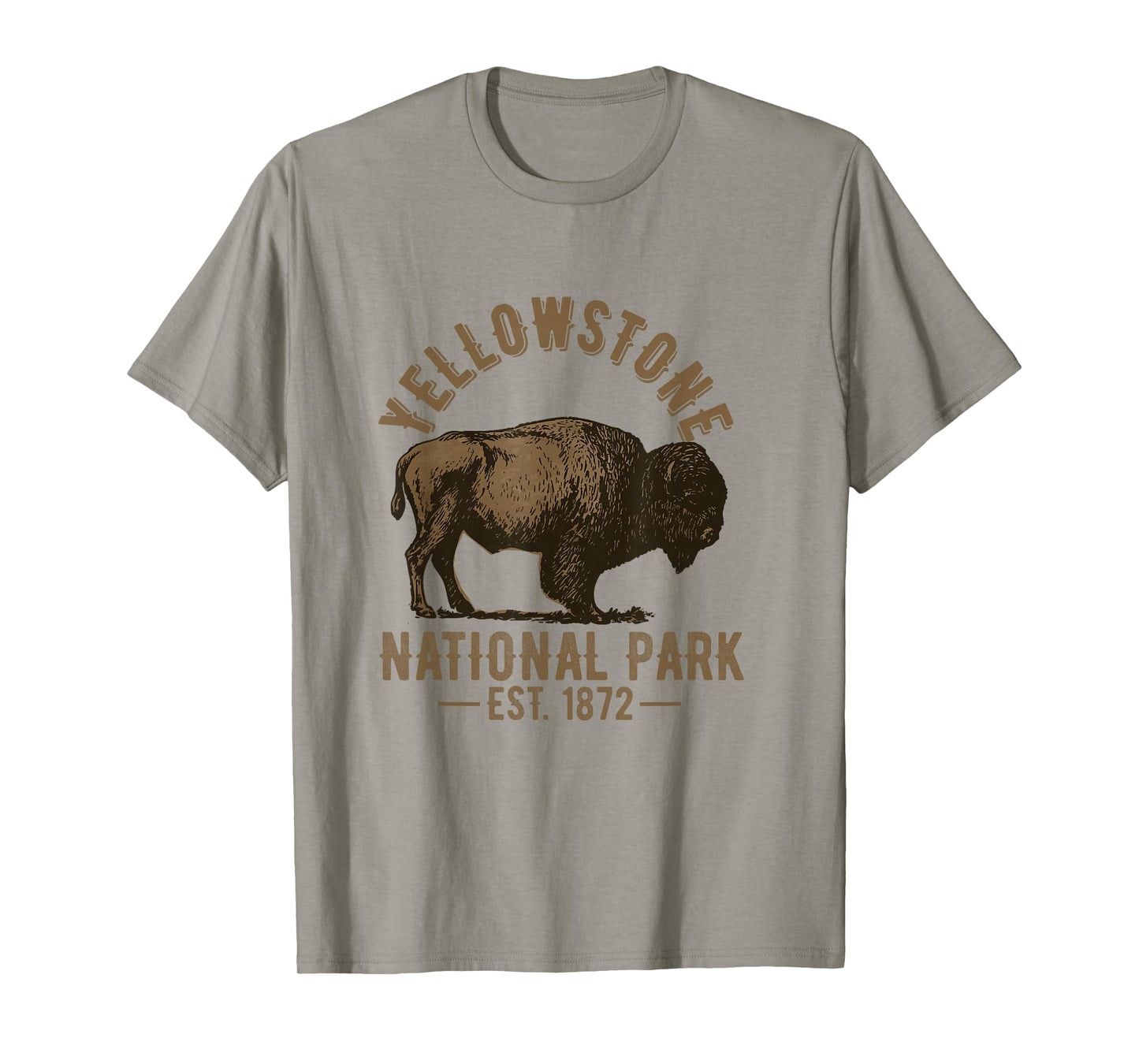 Yellowstone National Park Bison Souvenir Men Women Kids T-Shirt