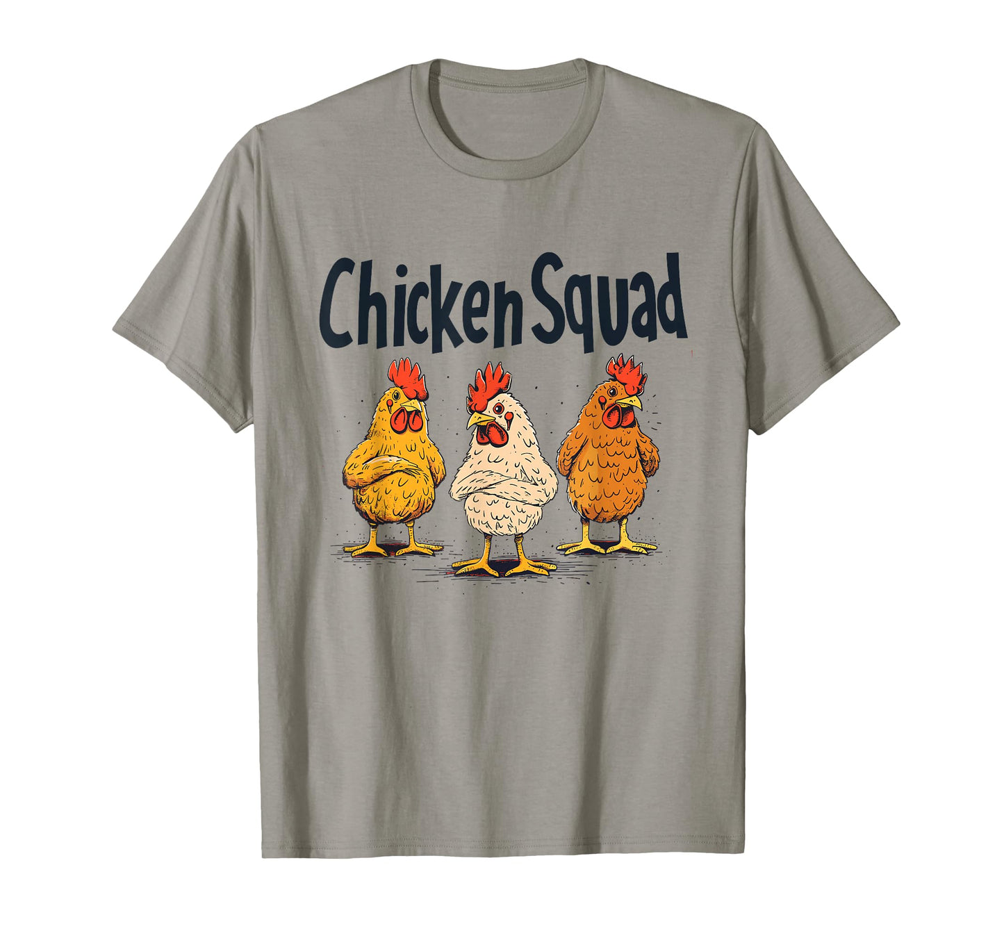 Chicken Squad Funny Farm Animal Lover Humor Pun Poultry Hen T-Shirt