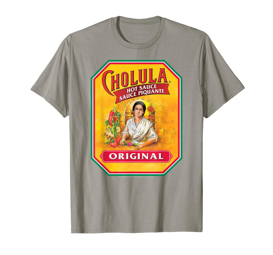 Cholula Hot Sauce Bottle Lable Casual Costume Foodies T-Shirt