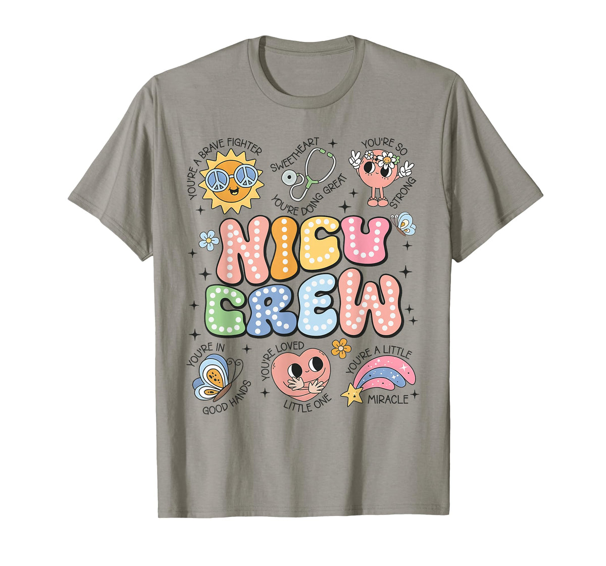 Retro Neonatal Intensive Care Unit NICU Nurse T-Shirt