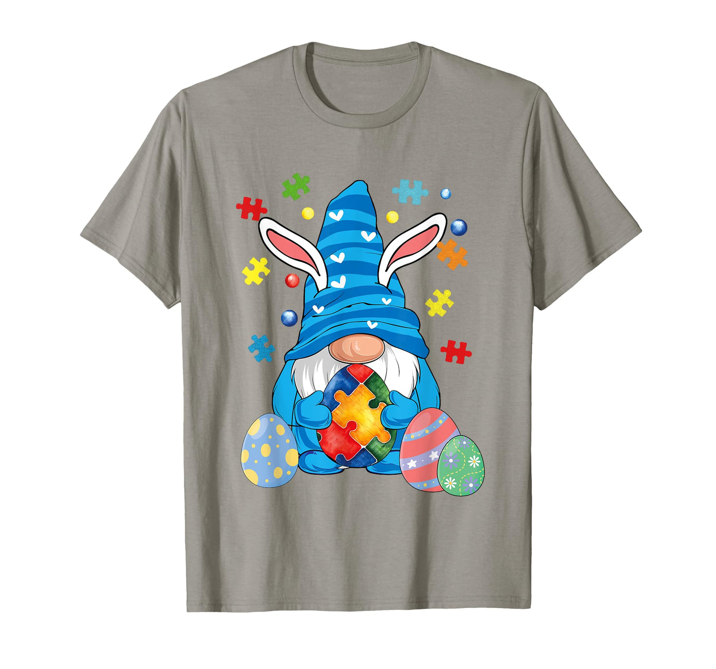 Autism Easter Gnome Autism Awareness Easter Day Gnomes Egg T-Shirt