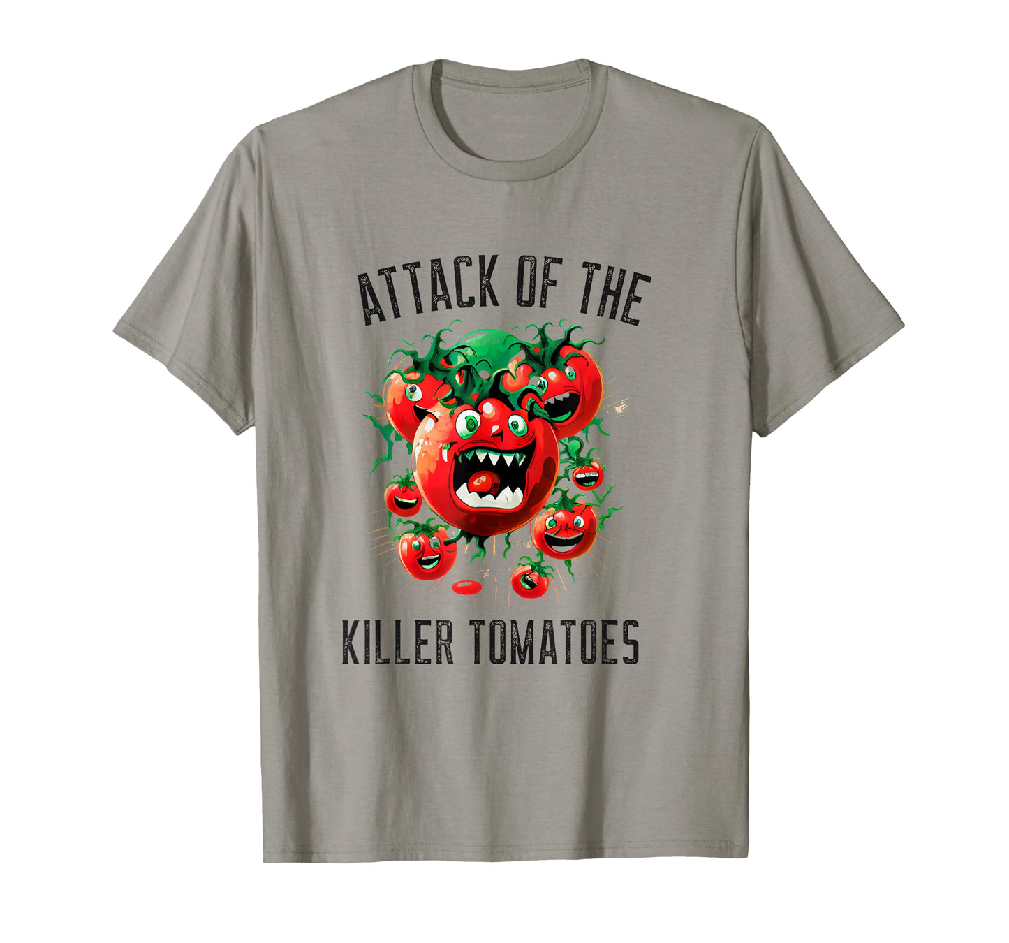 Attack of the Killer Tomatoes Vegan Vegetarian Garden T-Shirt