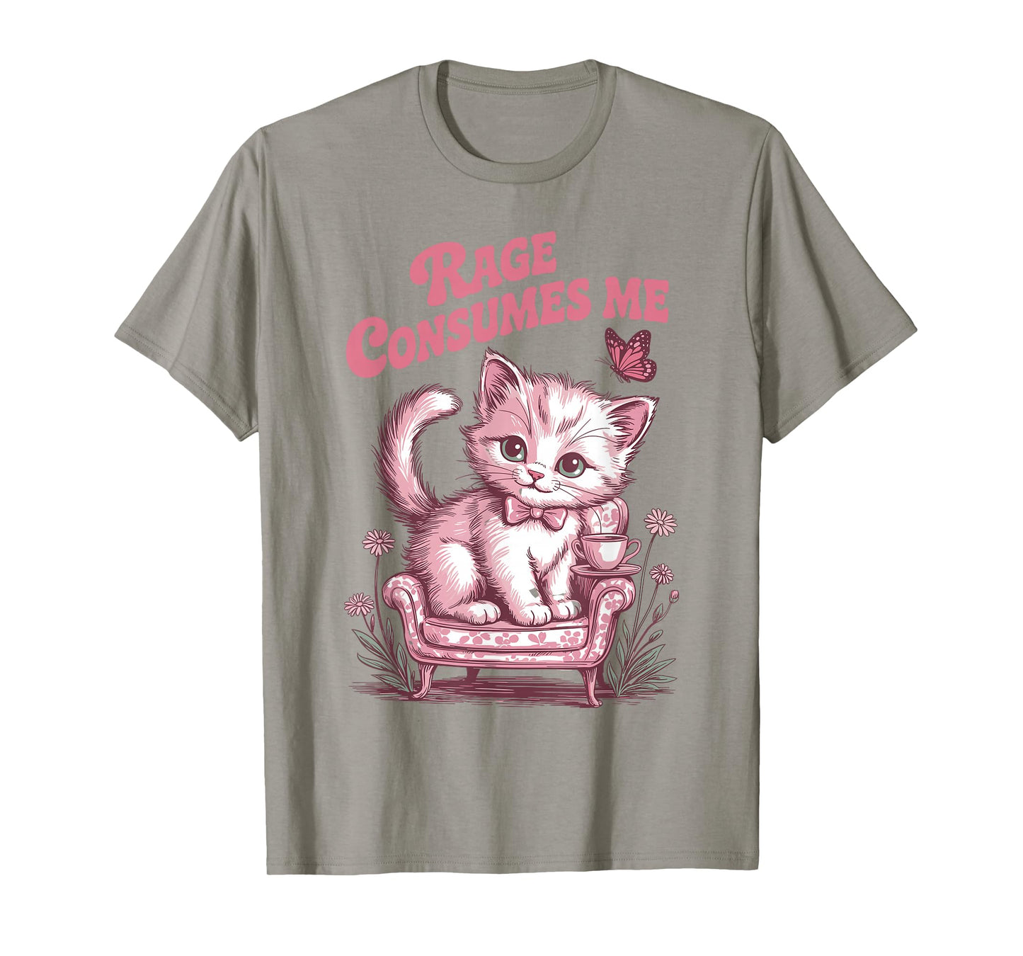 Rage Consumes Me Funny Cat Meme T-Shirt