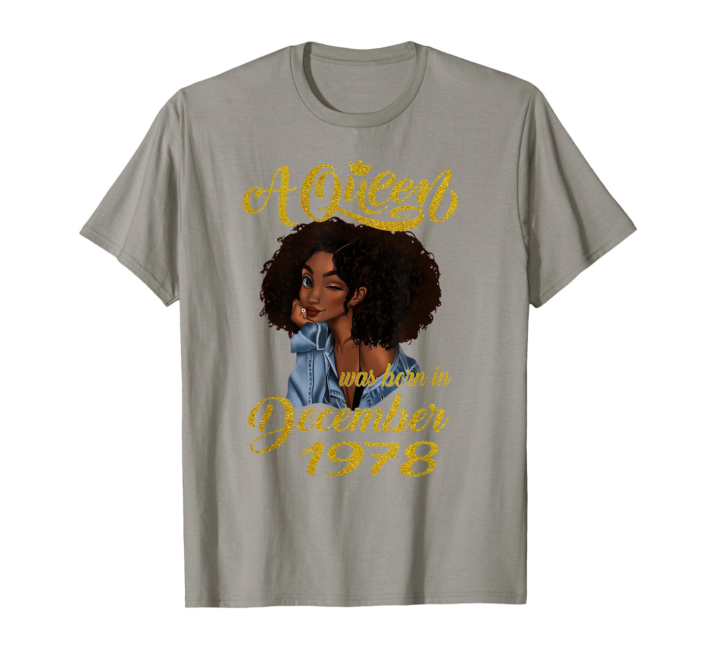 A Queen Was Born in December 1978 42nd Birthday Gift T-Shirt