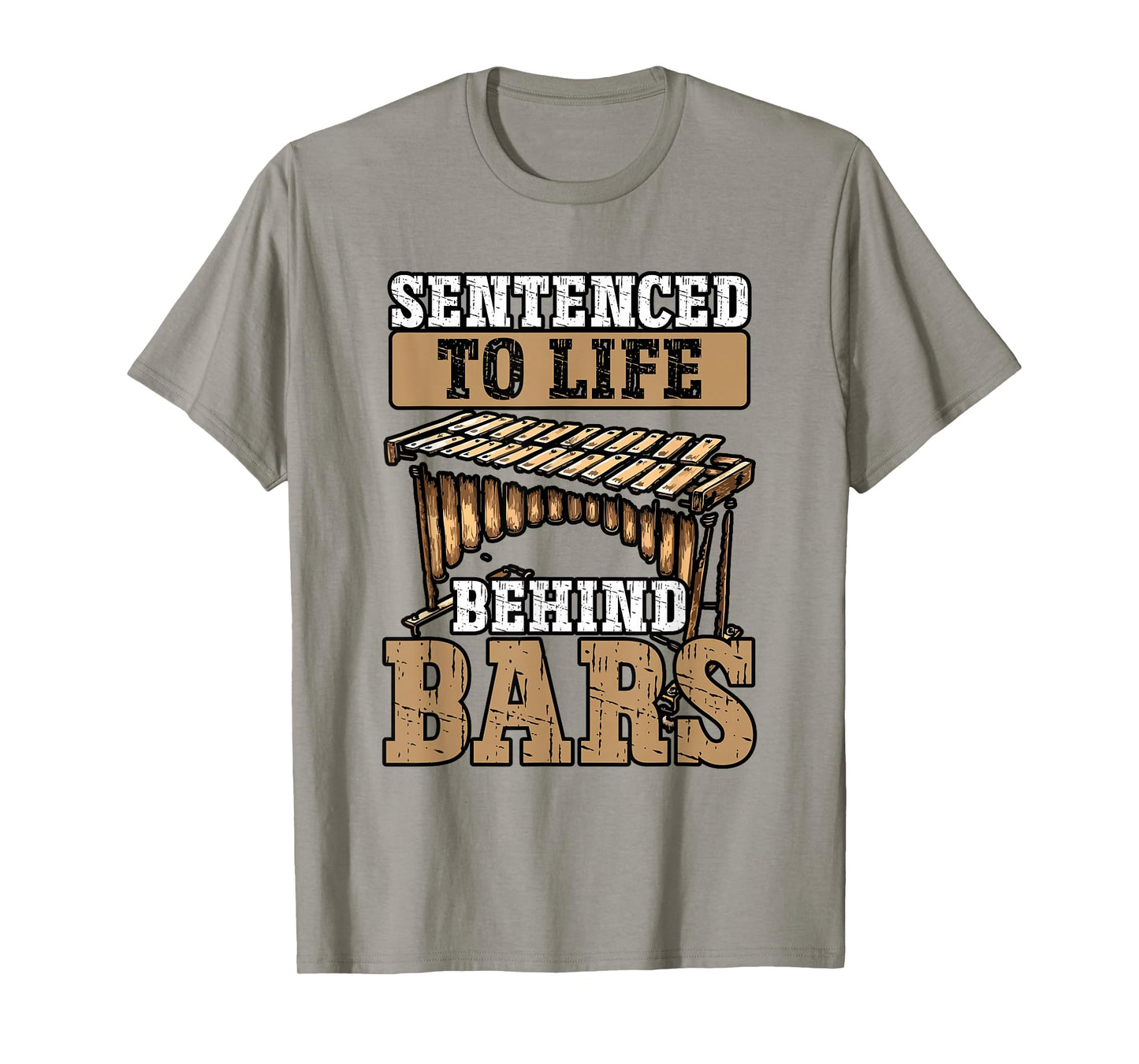 Marimbist Life behind Bars Orchestra Marching Band Marimba T-Shirt
