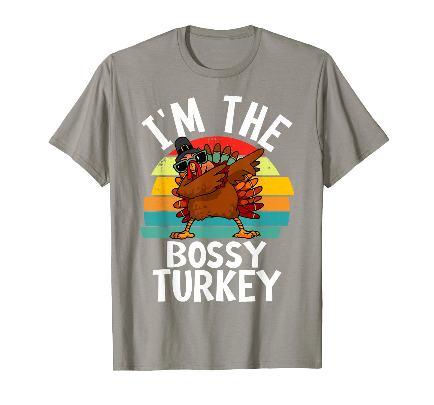 Cute I'm Bossy Turkey Shirt Thanksgiving Costume Boy Toddler T-Shirt