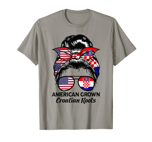 American Grown Croatian Roots Croatia T-Shirt
