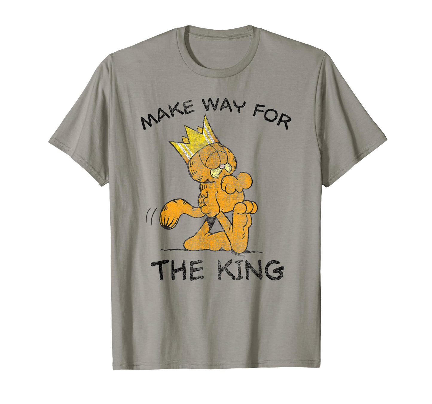 Garfield Make Way for The King Cartoon Cat T-Shirt