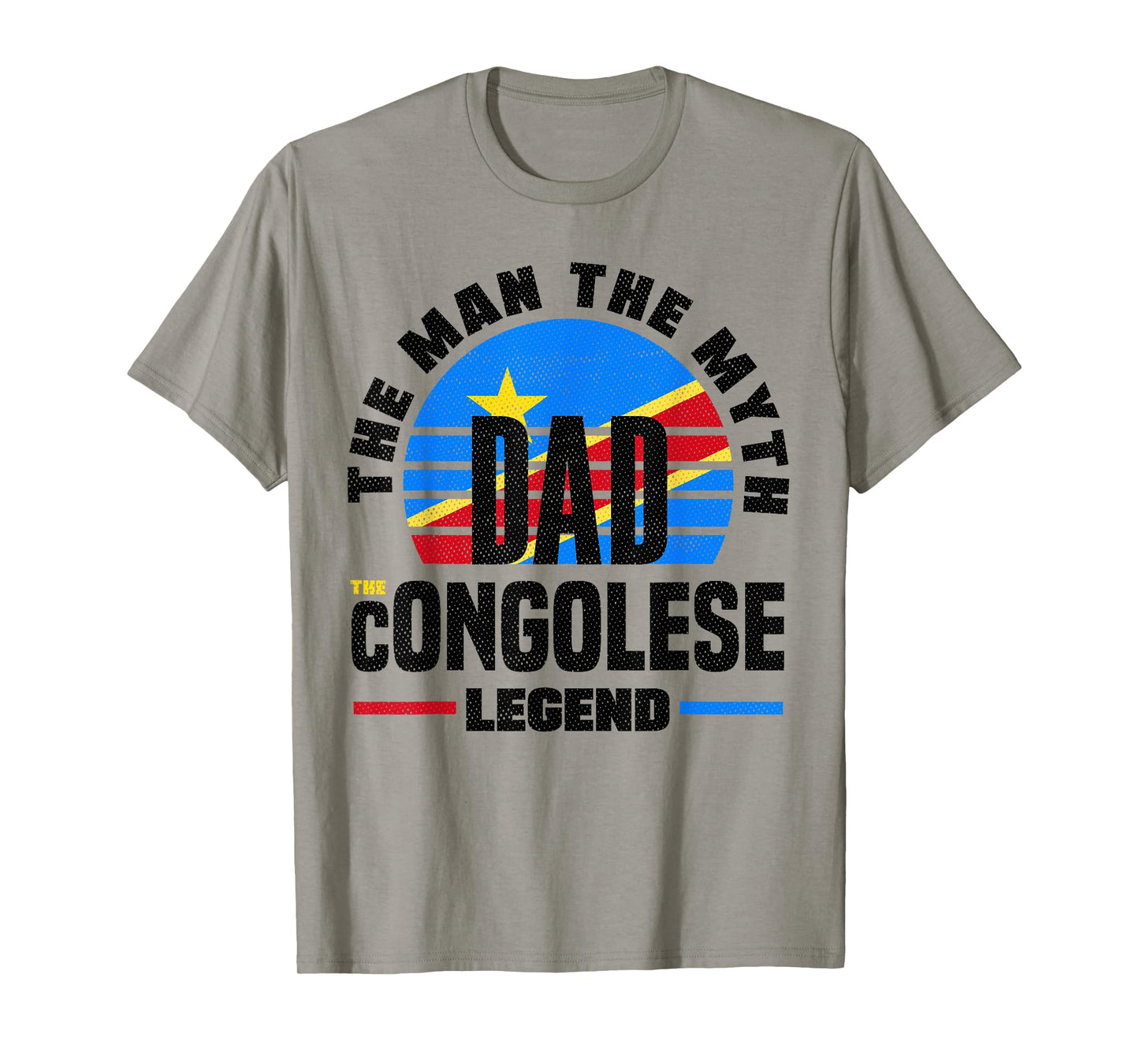 Congolese DR Congo Congolese Flag Fathers Day T-Shirt