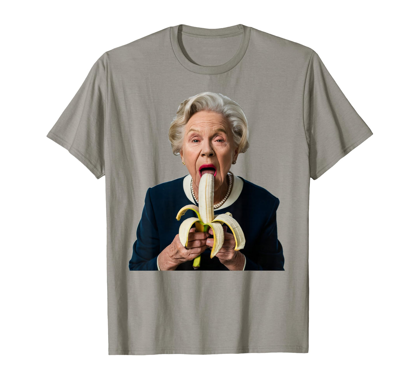 Oma Leckt Eis Creme Shirts Grandma Eats Banana T-Shirt