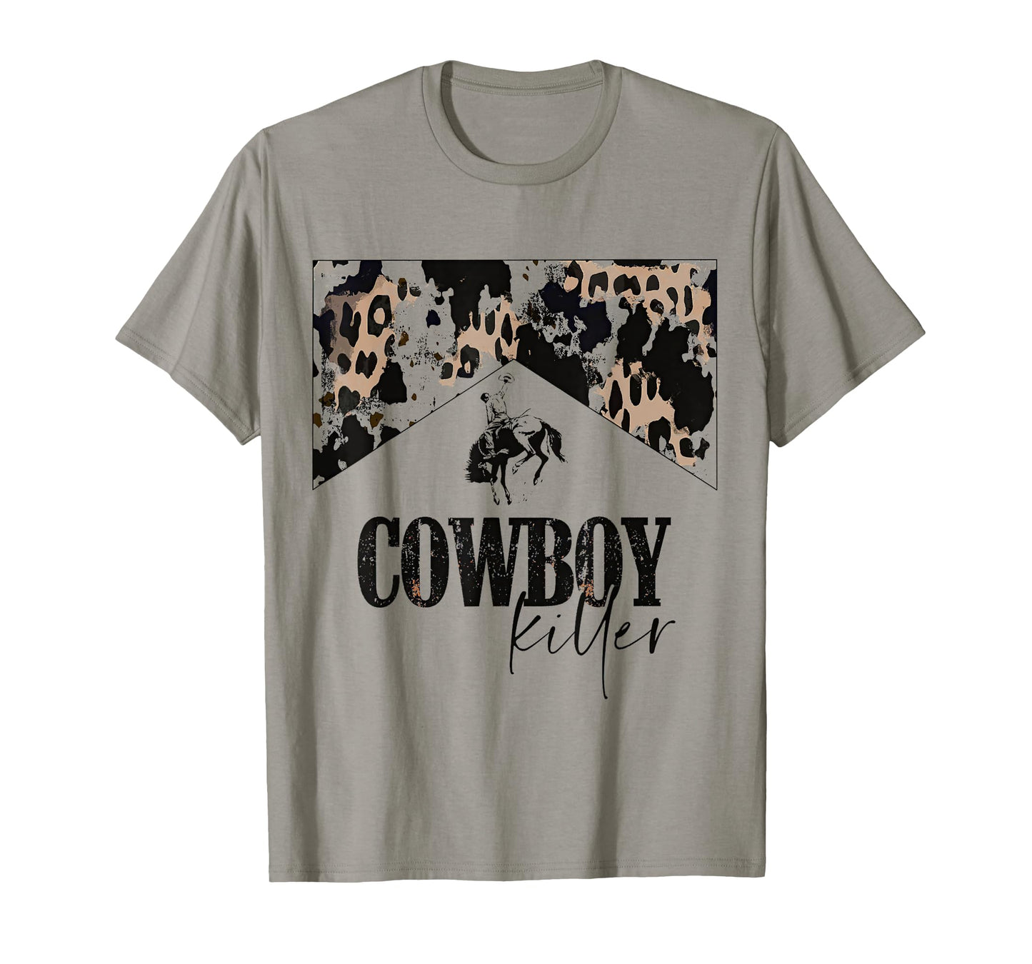 Cowboy Killer Western leopard country cowgirl vintage woman T-Shirt