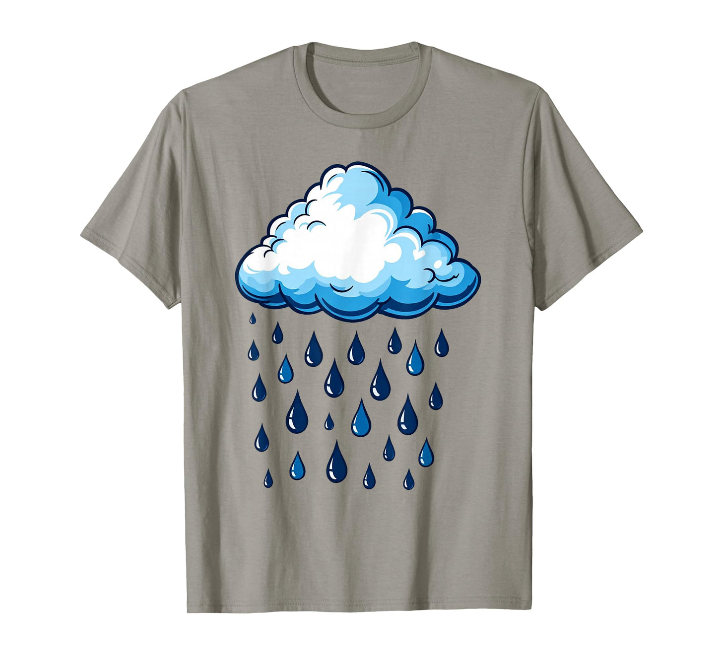 White Clouds Rain Drop Costume Christmas Halloween T-Shirt