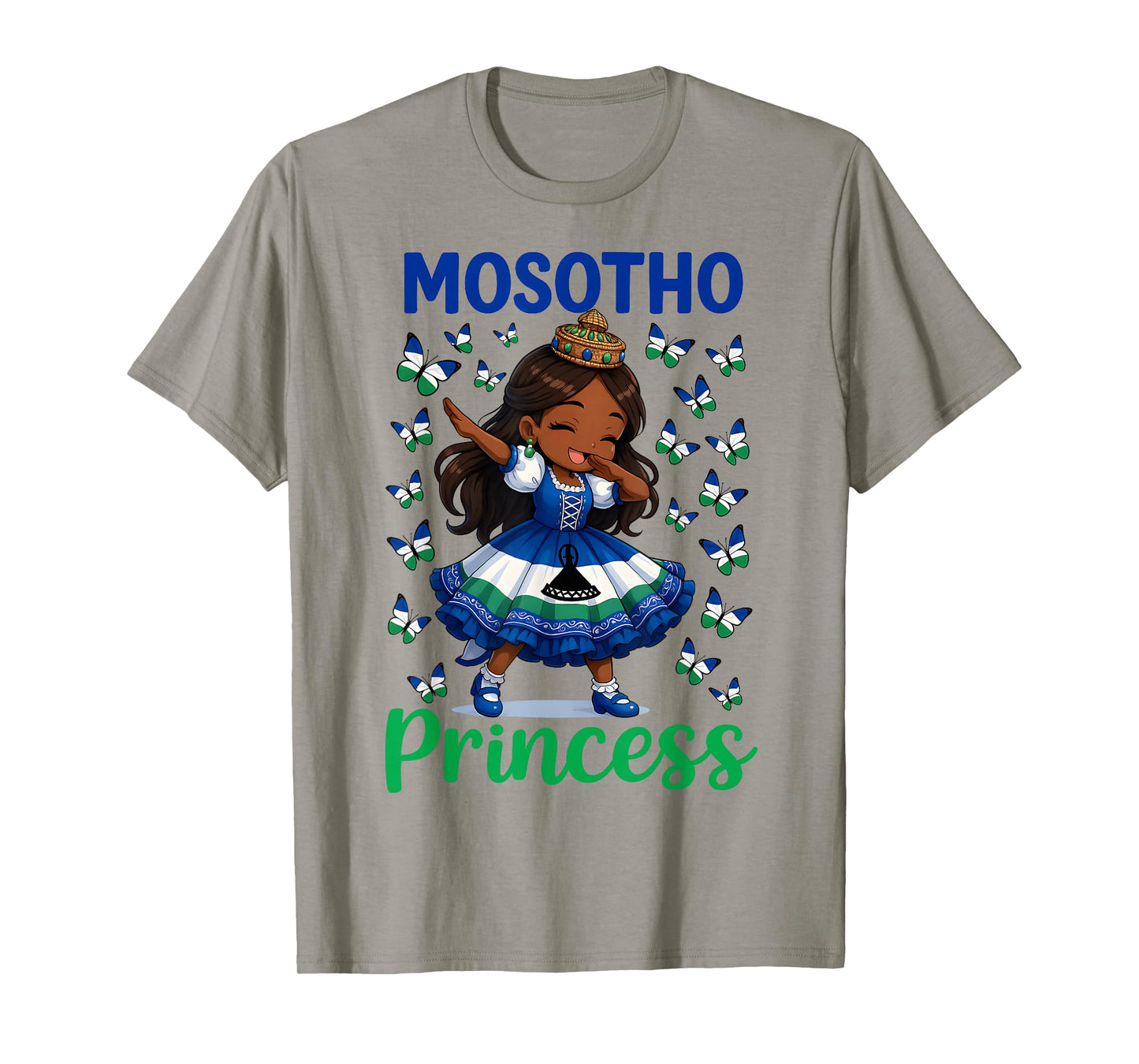 Mosotho Princess Dab Girl Lesotho Pride for Girls Kids T-Shirt