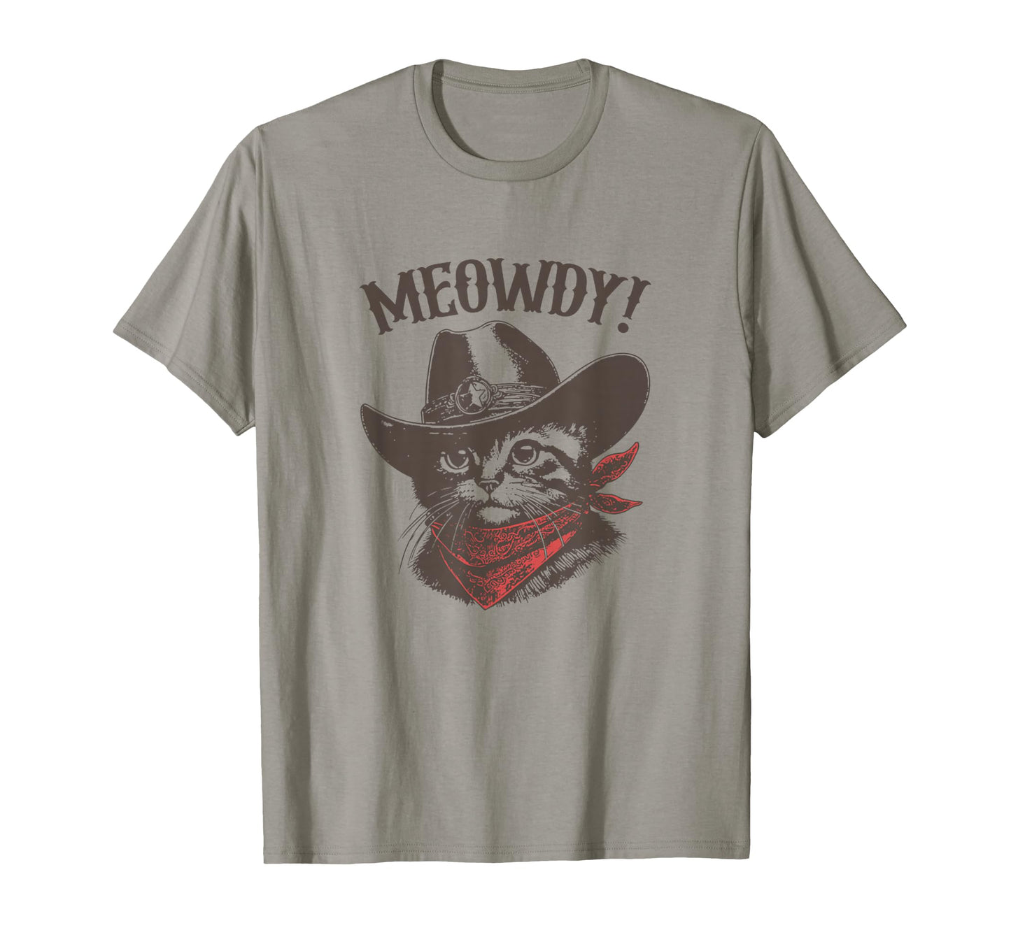 Meowdy Cat Cowboy Cat Country Western Funny Cat T-Shirt