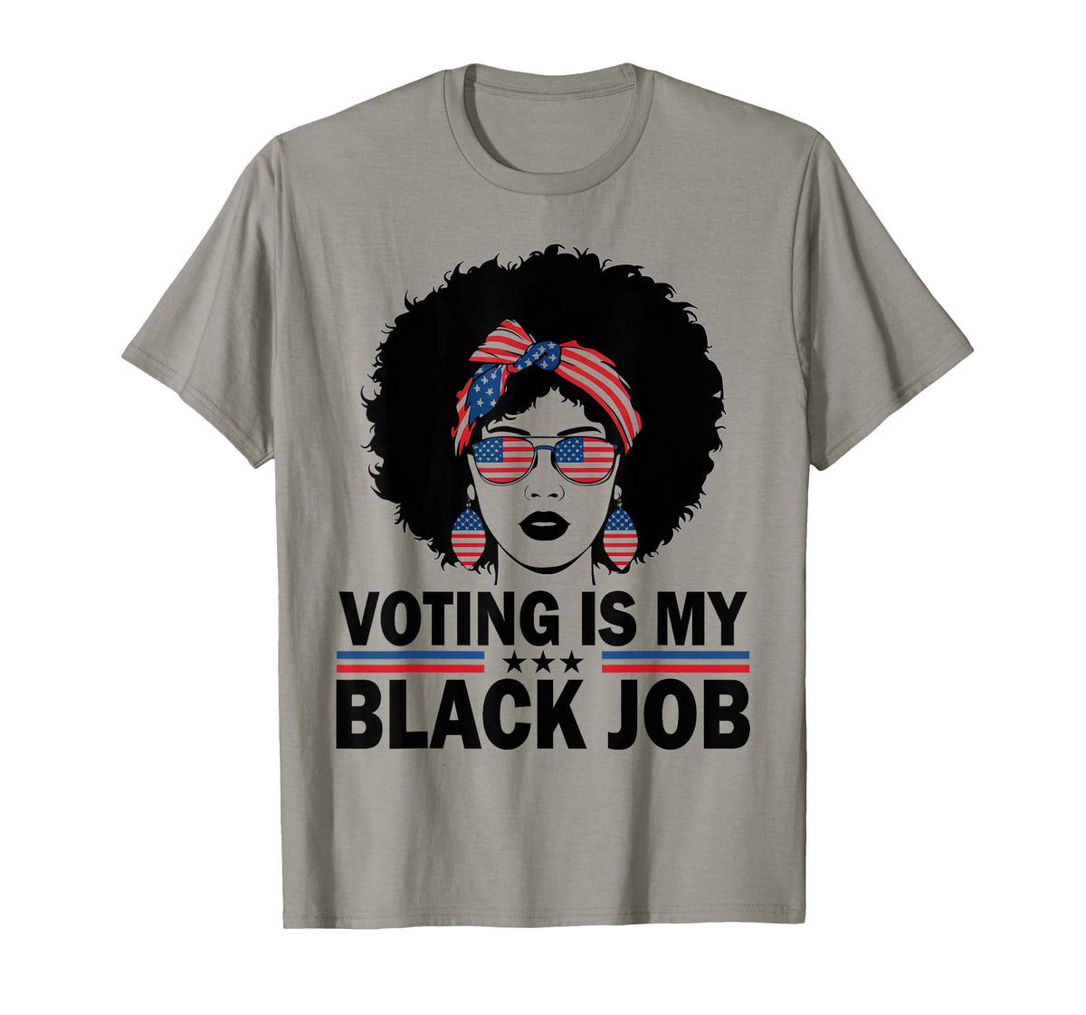 Voting Is My Black Job Women T-Shirt
