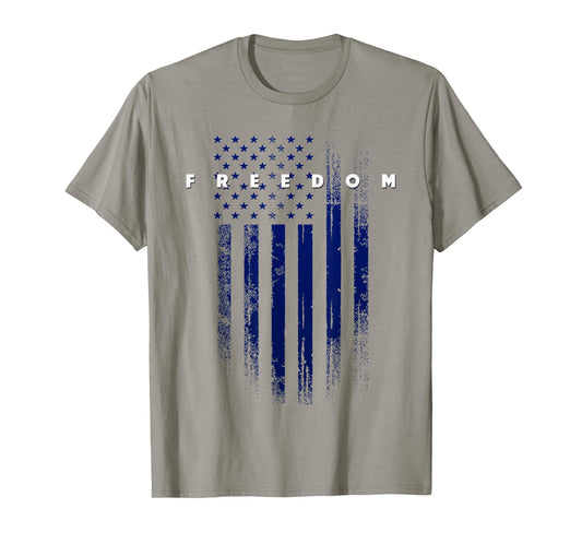 USA Patriotic Pride Grunge American Flag Freedom T-Shirt