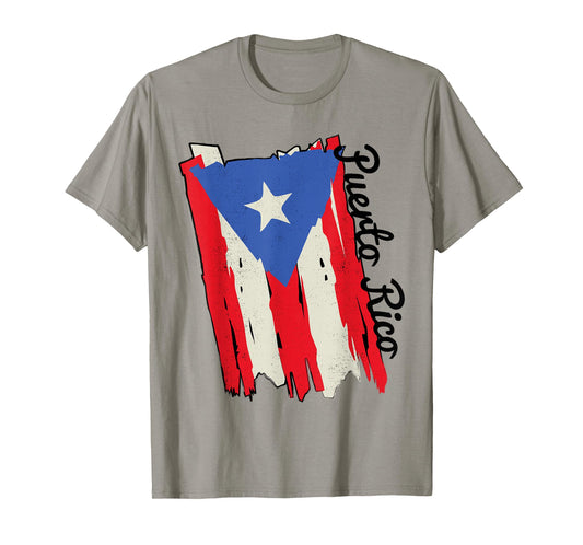 Puerto Rico Flag Hispanic Heritage Month Boricua Rican Retro T-Shirt