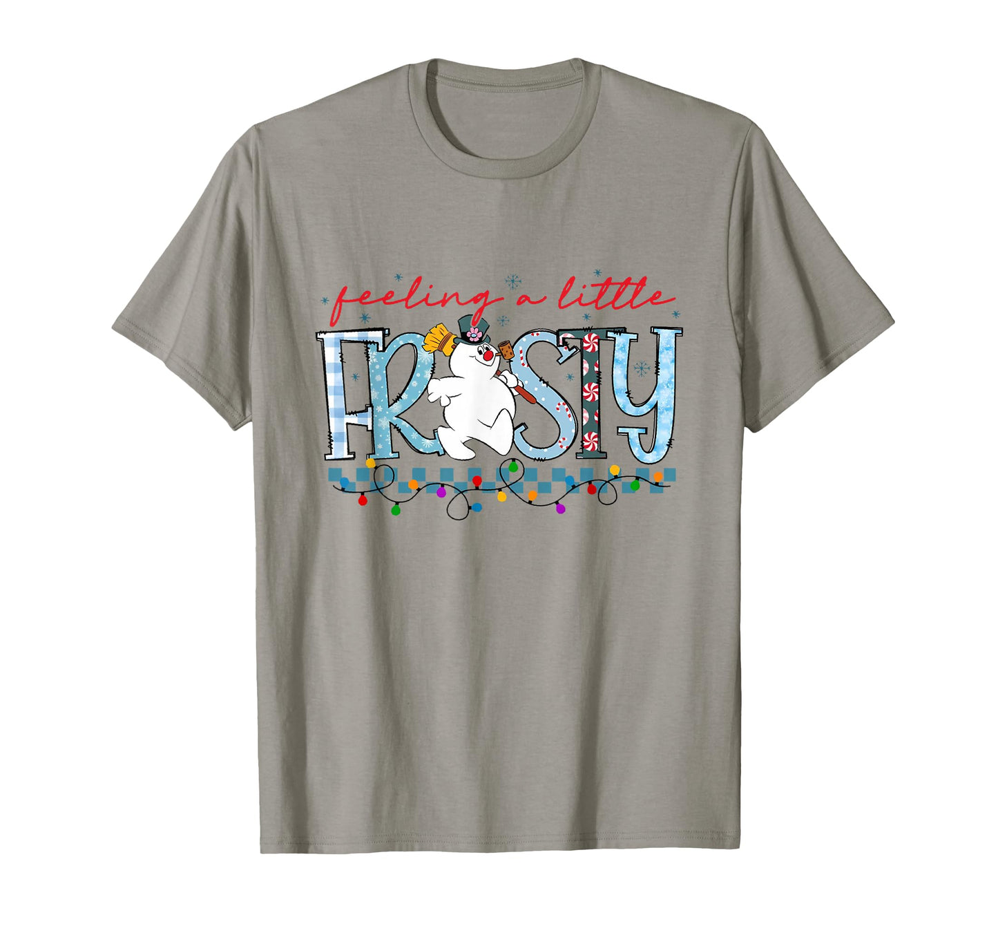 Feeling A Little Frosty Cute Snowman Christmas Humor Xmas T-Shirt
